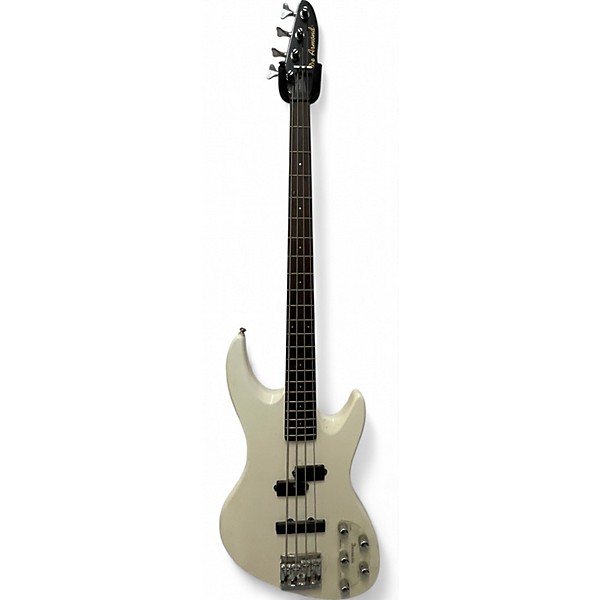 Used DeArmond PILOT White Electric Bass Guitar