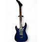 Used Kramer Striker 211 Reverse Headstock Left Handed Trans Blue Electric Guitar thumbnail