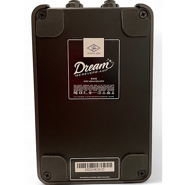 Used Universal Audio Used Universal Audio Dream '65 Reverb Amplifier Effects Pedal Black Effect Pedal