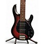 Used Sterling by Music Man StingRay 5HH Ruby Red Satin Burst Electric Bass Guitar