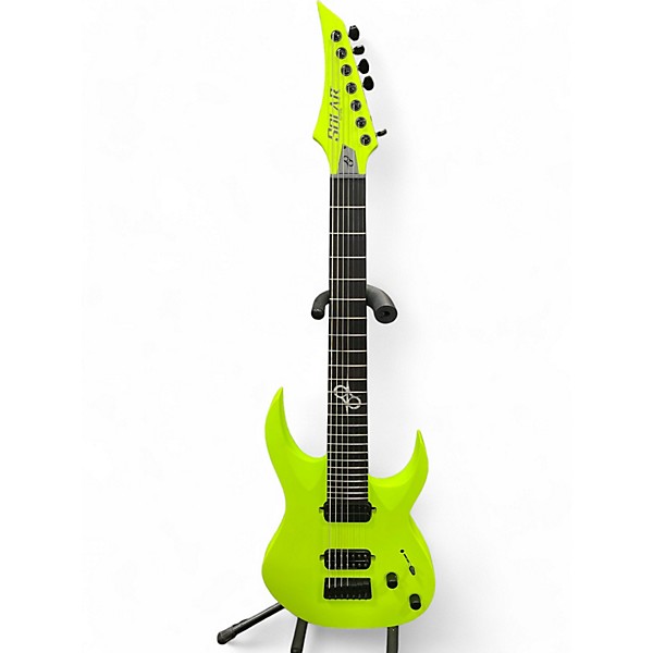 Used Solar Guitars Used Solar Guitars A2.7 LN Neon Yellow Solid Body Electric Guitar