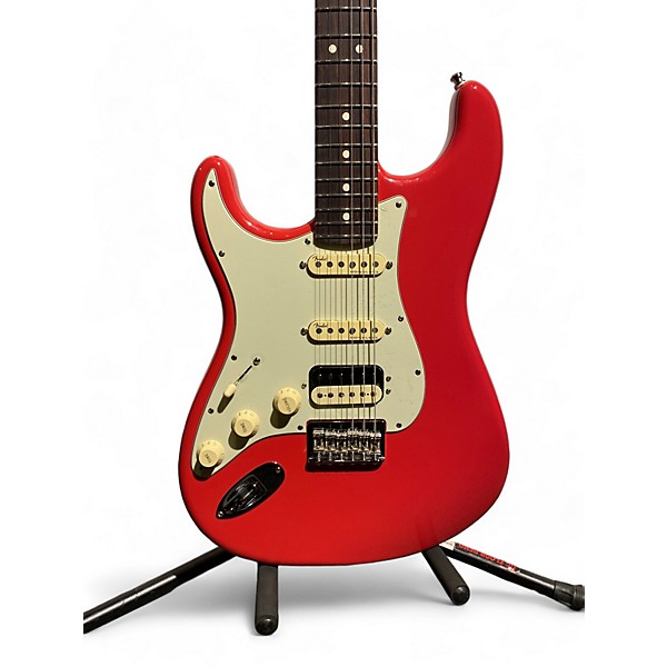 Used Fender Mod Shop Stratocaster Left Handed Fiesta Red Electric Guitar