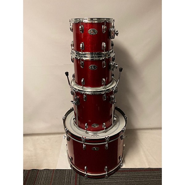 Used Ludwig Used 2009 Ludwig 4 piece 100th Anniversary Classic Maple Red Sparkle Drum Kit