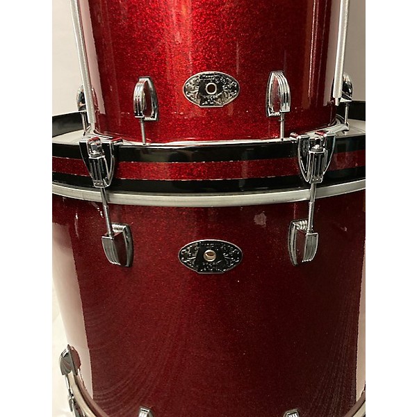 Used Ludwig Used 2009 Ludwig 4 piece 100th Anniversary Classic Maple Red Sparkle Drum Kit