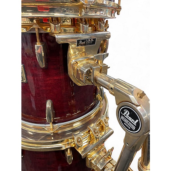 Used Pearl Used Pearl 8 piece Master Custom Wine Red Drum Kit