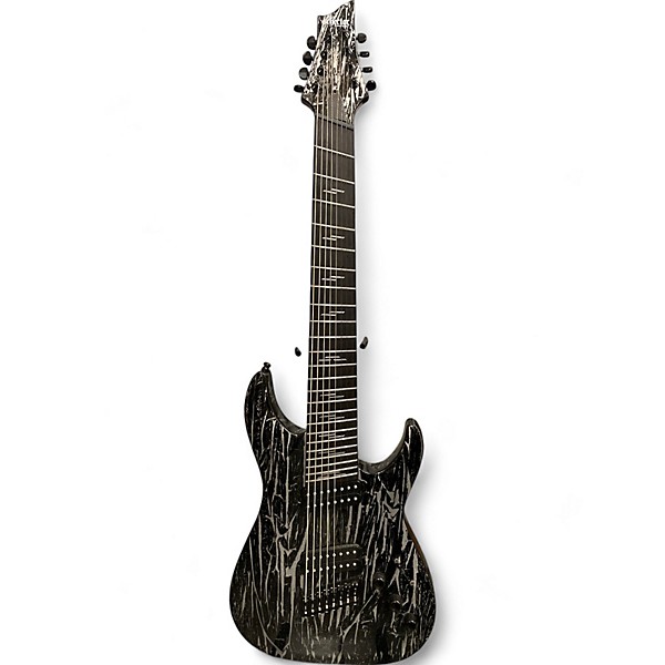 Used Schecter Guitar Research Used Schecter Guitar Research C8 Silver-Mountain Multiscale Silver Mountain Solid Body Elect...