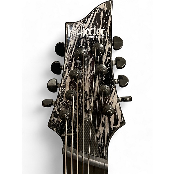 Used Schecter Guitar Research Used Schecter Guitar Research C8 Silver-Mountain Multiscale Silver Mountain Solid Body Elect...