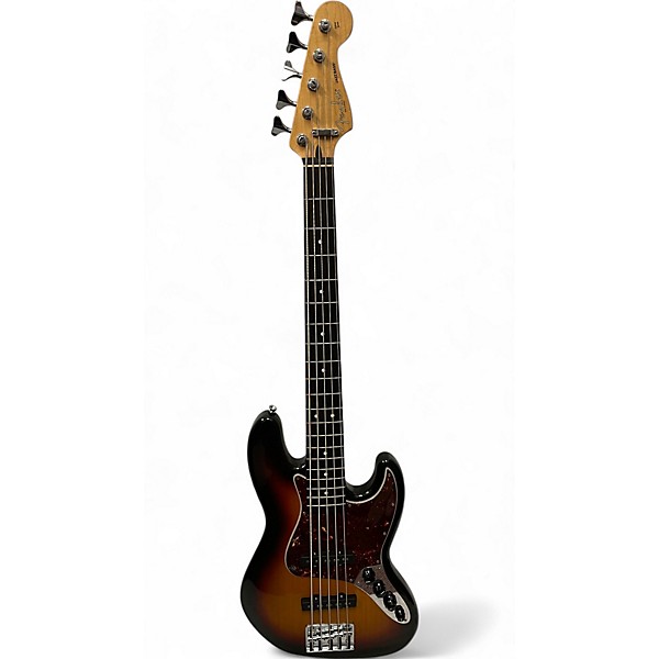 Used Fender Used Fender Deluxe Active Jazz Bass V 5 String Brown Sunburst Electric Bass Guitar