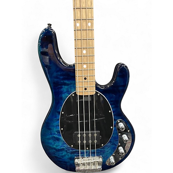 Used Sterling by Music Man Used Sterling by Music Man Ray34 Blue Burst Electric Bass Guitar