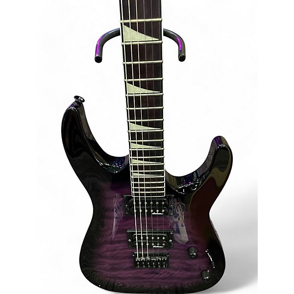 Used Jackson Used Jackson JS32 Dinky QUILTED PURPLE Solid Body Electric Guitar