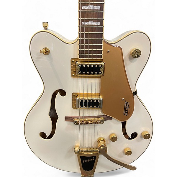 Used Gretsch Guitars Used Gretsch Guitars G5422T Electromatic White Hollow Body Electric Guitar