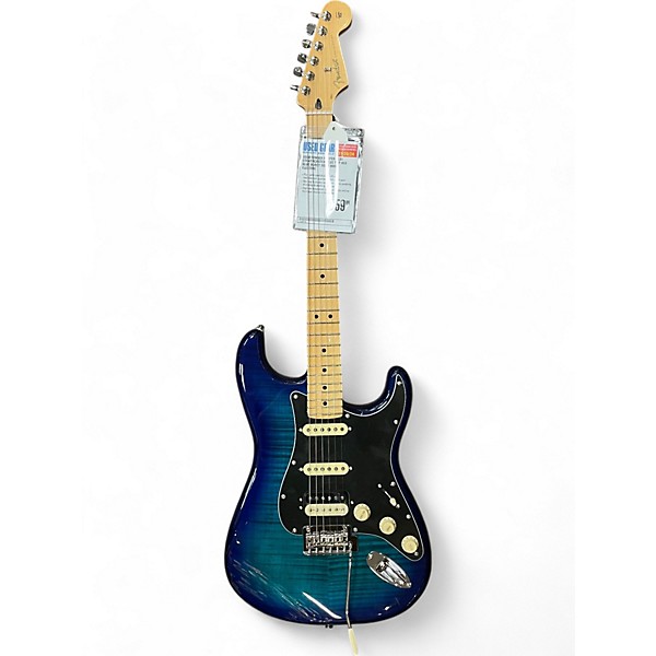 Used Fender Used Fender Player Plus Stratocaster Plus Top HSS Blue Burst Solid Body Electric Guitar