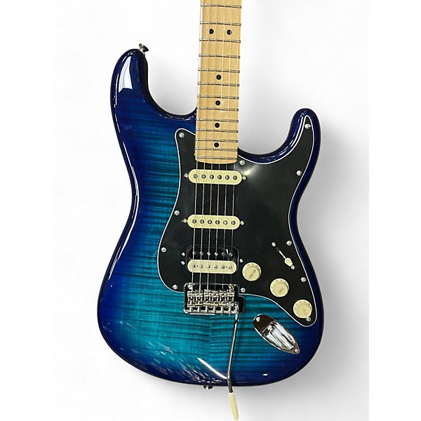 Used Fender Used Fender Player Plus Stratocaster Plus Top HSS Blue Burst Solid Body Electric Guitar