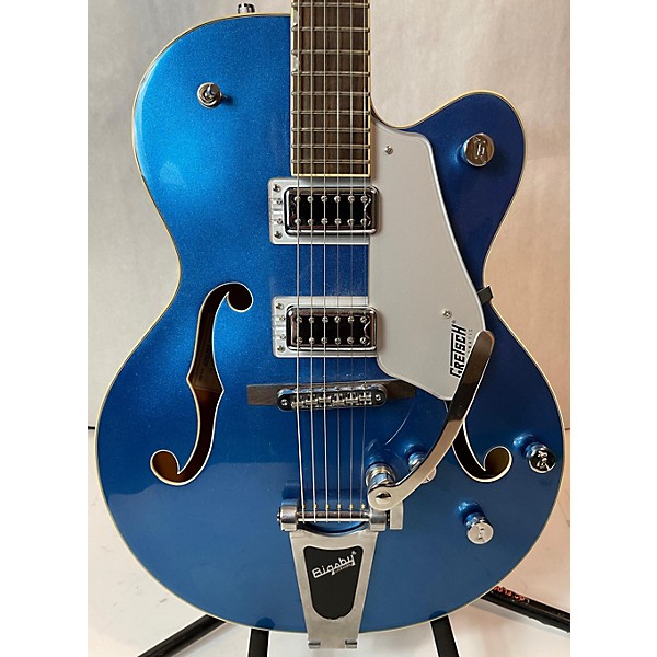 Used Gretsch Guitars Used Gretsch Guitars G5420T Electromatic Metallic Blue Hollow Body Electric Guitar