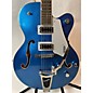 Used Gretsch Guitars Used Gretsch Guitars G5420T Electromatic Metallic Blue Hollow Body Electric Guitar