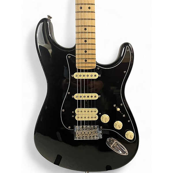 Used 2021 Fender American Professional Standard Stratocaster HSS Black Solid Body Electric Guitar