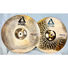 Used Paiste Used Paiste 15in Alpha Rock Hi Hat Pair Brilliant Cymbal