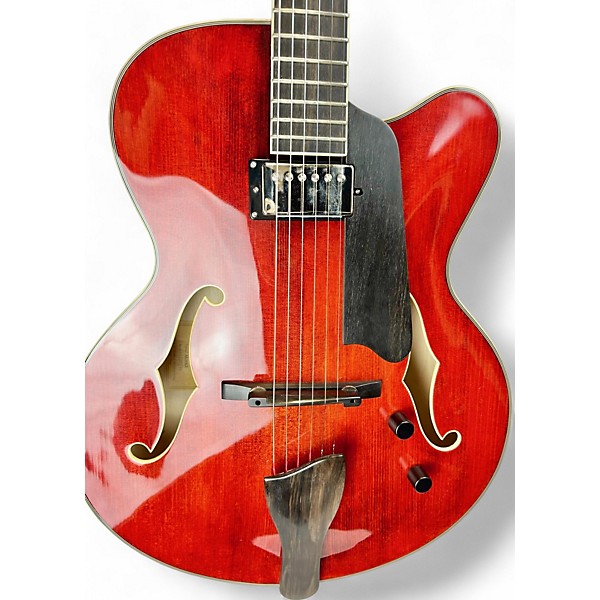 Used Eastman Ar503ce Red Hollow Body Electric Guitar