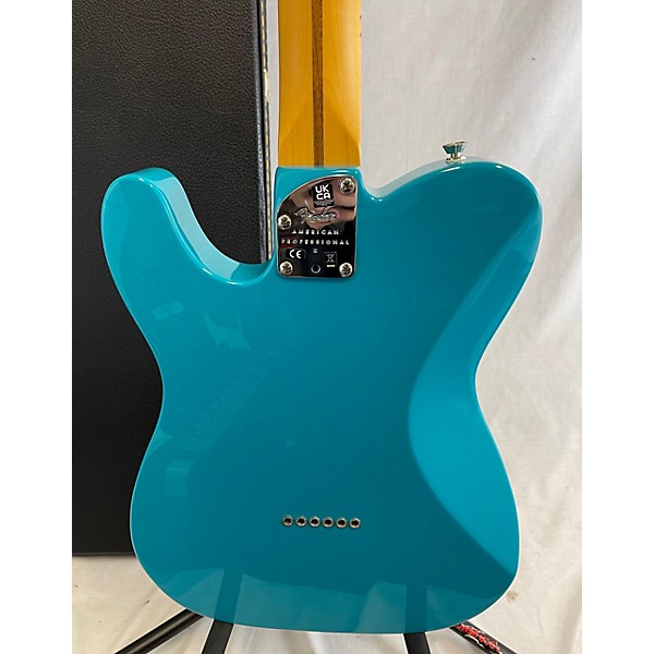 Used Fender Used 2022 Fender American Professional II Telecaster Deluxe Miami Blue Solid Body Electric Guitar