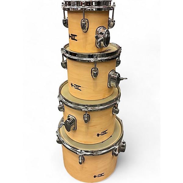 Used Tree House Custom Drums 4 Piece Academy Concert Toms Natural Acoustic Drum Pack