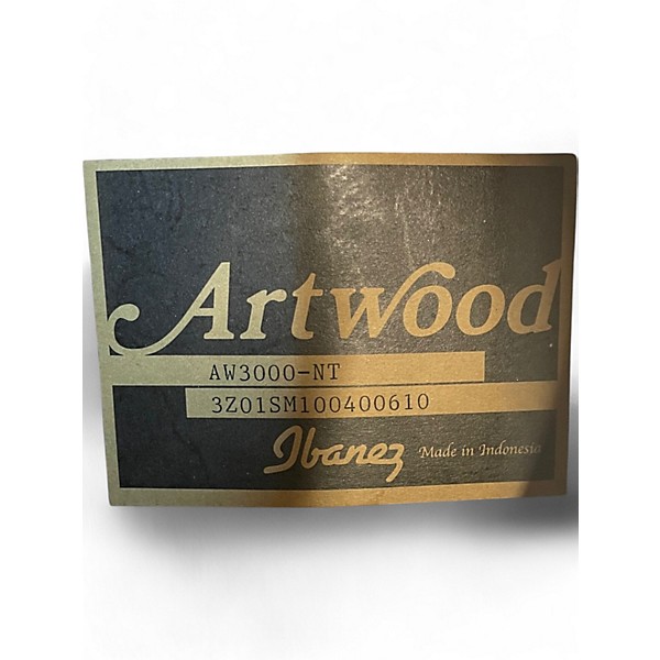 Used Ibanez AW3000 Natural Acoustic Guitar