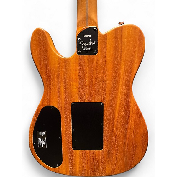 Used 2018 Fender American Acoustasonic Telecaster 2 Color Sunburst Acoustic Electric Guitar