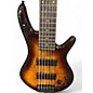 Used Ibanez Used Ibanez GSR206 6 String Burl Burst Electric Bass Guitar