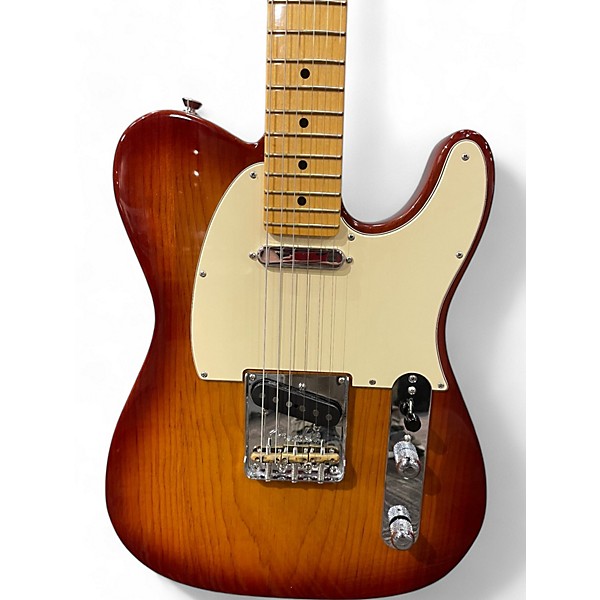 Used Fender American Professional II Telecaster Burnt Sienna Solid Body Electric Guitar