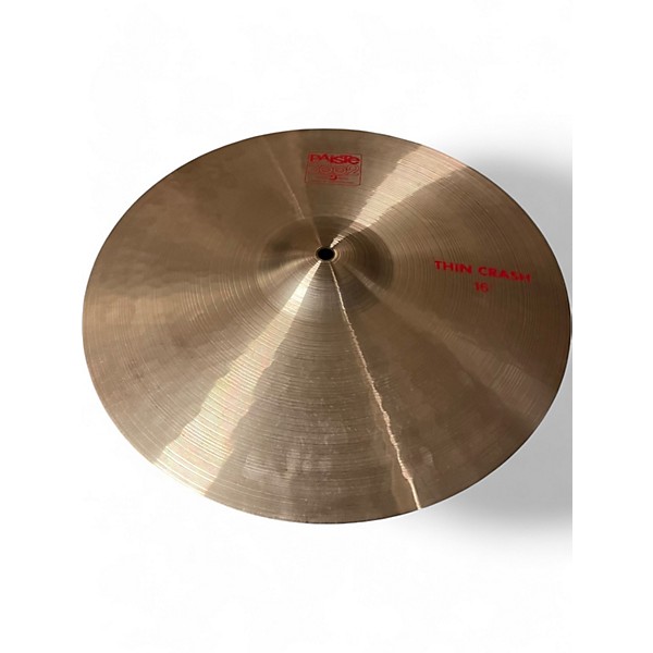 Used Paiste 16in 2002 Thin Crash Cymbal