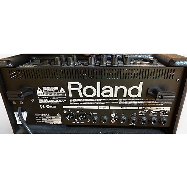 Used Roland AC60 60W 2X6.5 Acoustic Guitar Combo Amp