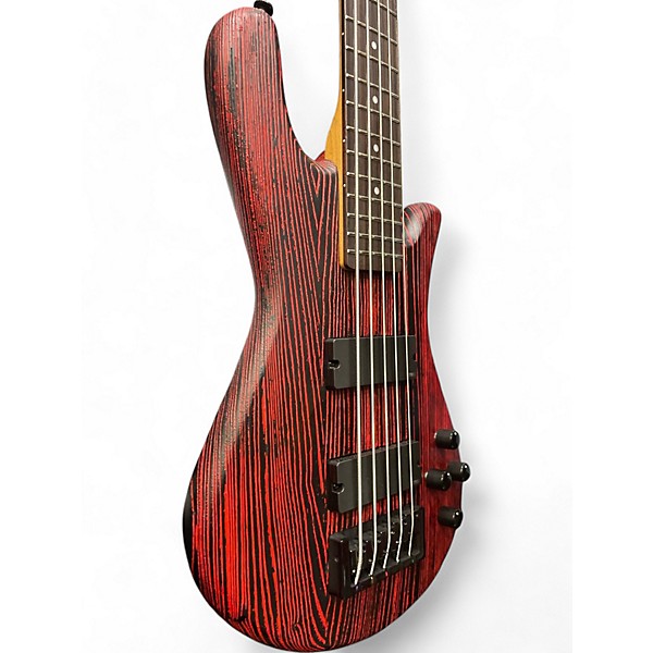 Used Spector ns pulse 5 cinder red Electric Bass Guitar