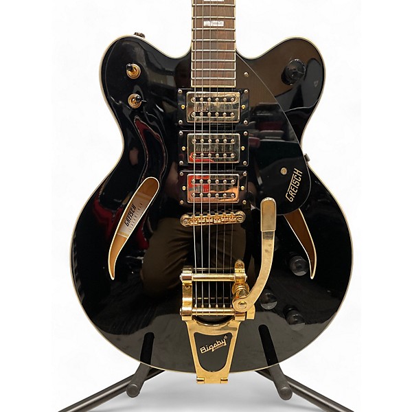 Used Gretsch Guitars Used Gretsch Guitars G2627 Streamliner Center Block 3-Pickup Cateye With Bigsby Black Hollow Body Ele...