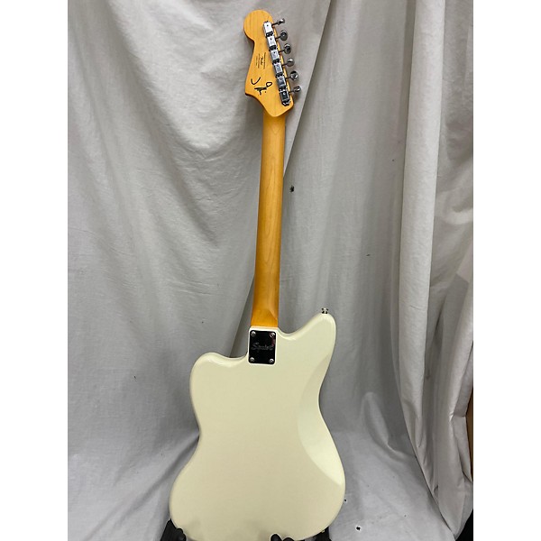 Used Squier Used Squier J Mascis Jazzmaster Vintage White Solid Body Electric Guitar