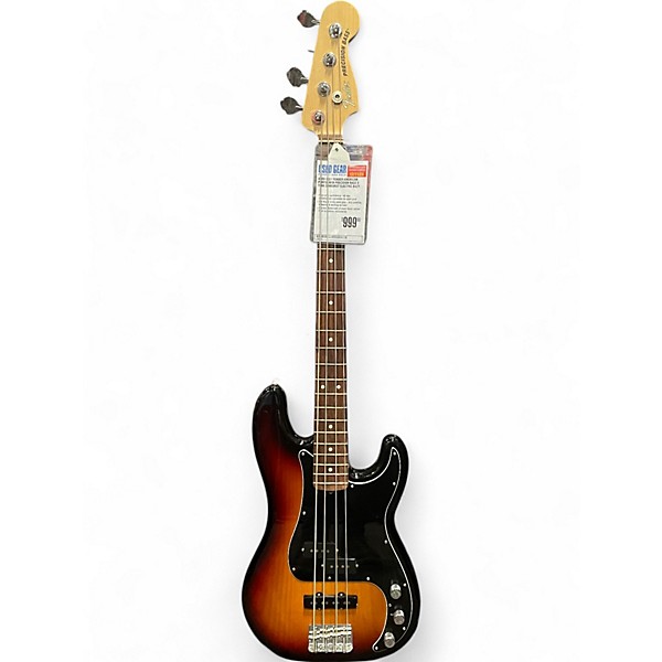 Used 2021 Fender American Performer Precision Bass 3 Tone Sunburst Electric Bass Guitar