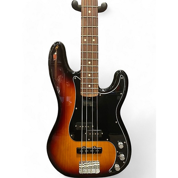 Used 2021 Fender American Performer Precision Bass 3 Tone Sunburst Electric Bass Guitar