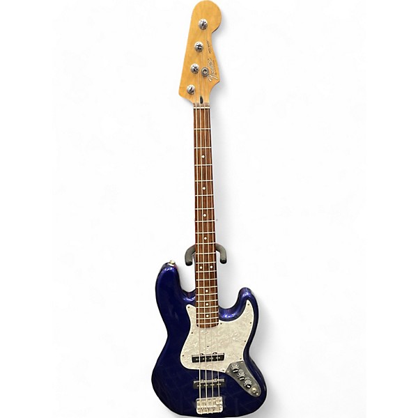 Used Fender Used Fender Standard Jazz Bass Blue Electric Bass Guitar