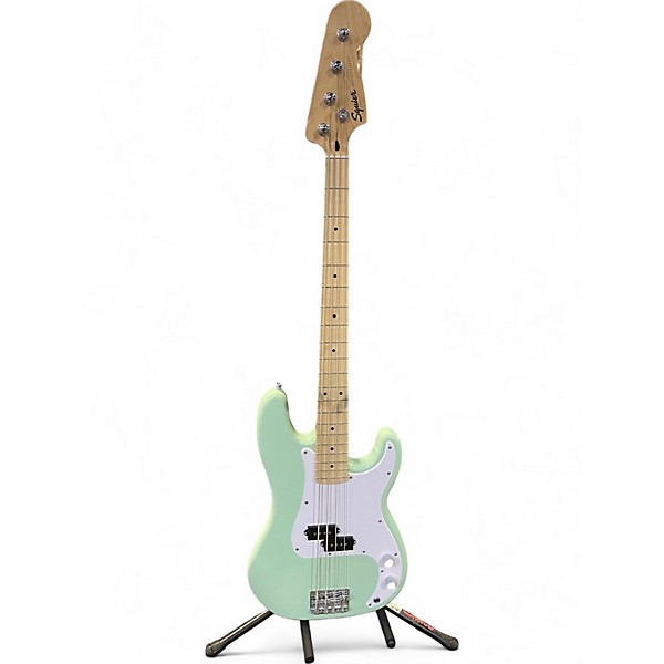 Used Squier Used Squier Affinity Precision Bass Surf Green Electric Bass Guitar