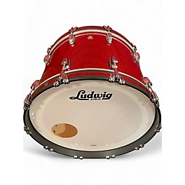 Used Ludwig Used Ludwig Classic Maple red sparkle Drum Kit