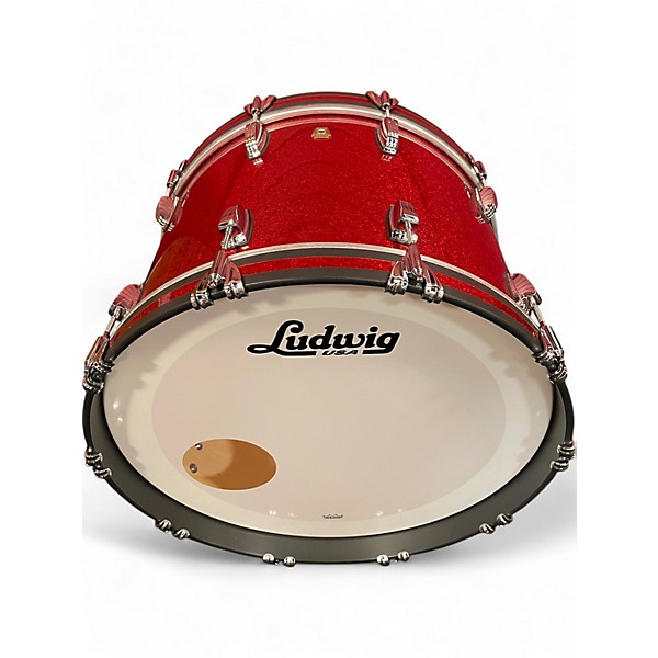 Used Ludwig Used Ludwig Classic Maple red sparkle Drum Kit