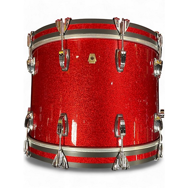 Used Ludwig Used Ludwig Classic Maple red sparkle Drum Kit