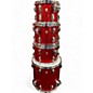 Used Ludwig Used Ludwig Classic Maple red sparkle Drum Kit