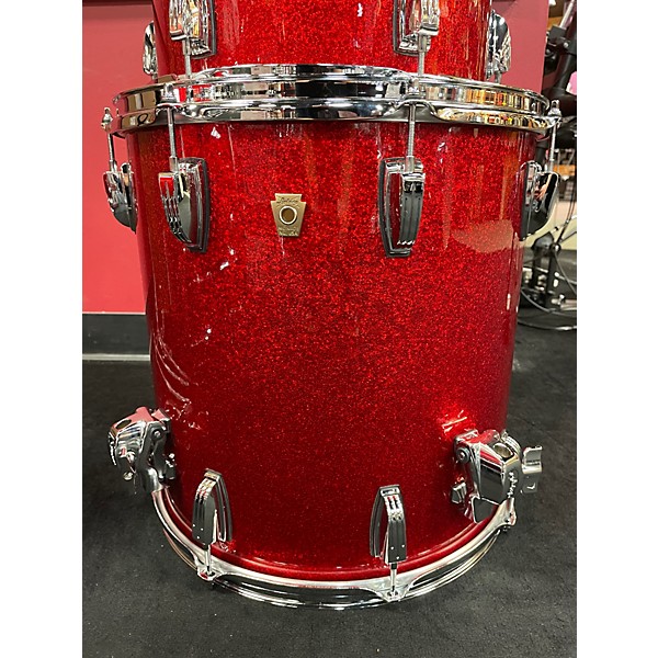 Used Ludwig Used Ludwig Classic Maple red sparkle Drum Kit