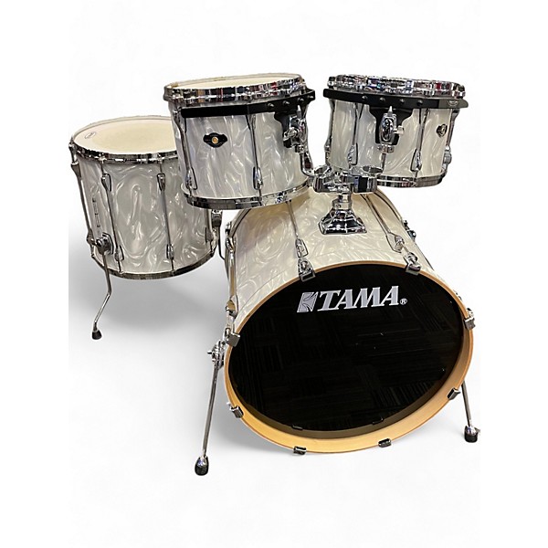 Used TAMA Used TAMA Superstar Pearl White Drum Kit