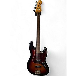 Used Squier Used Squier Classic Vibe 60's Jazz Bass fretless 3 Tone Sunburst Electric Bass Guitar