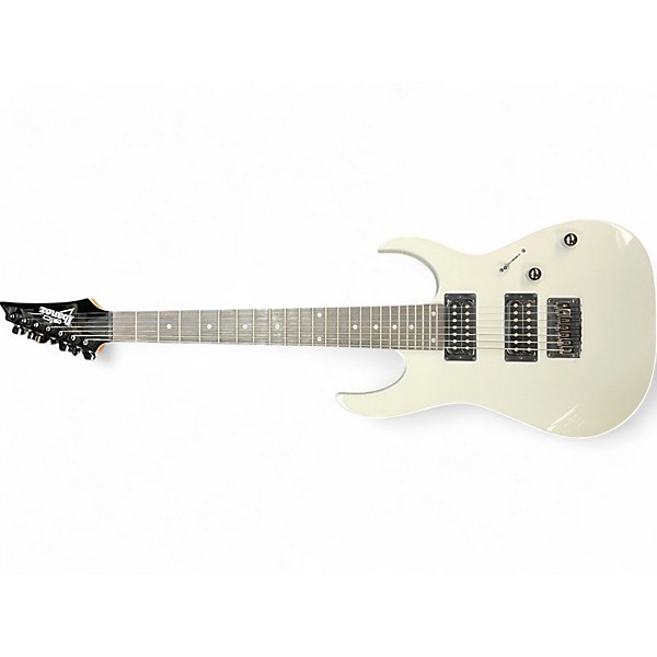 Used Ibanez Used Ibanez gio 7 string White Solid Body Electric Guitar