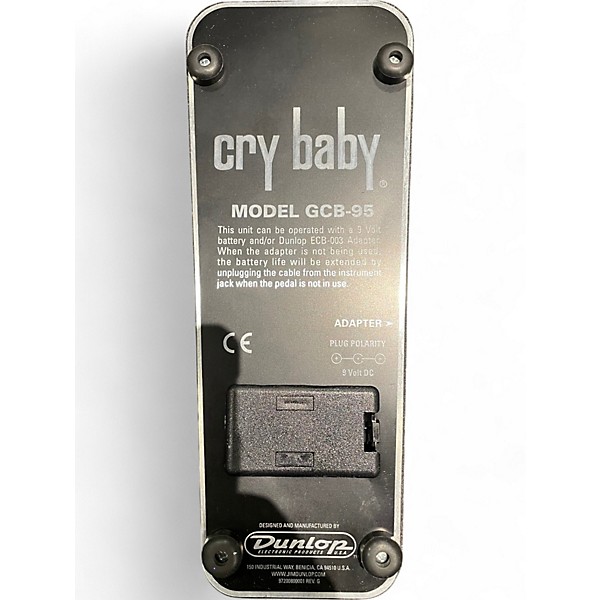 Used Dunlop Used Dunlop GCB95 Original Crybaby Wah Effect Pedal