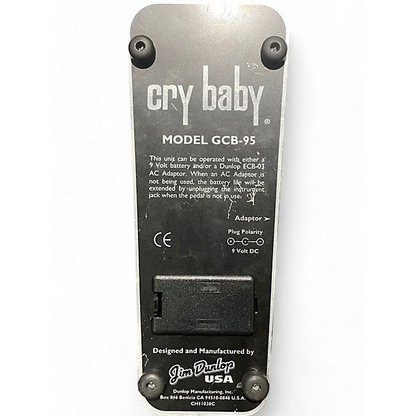 Used Dunlop Used Dunlop Original Cry Baby Wah Effect Pedal