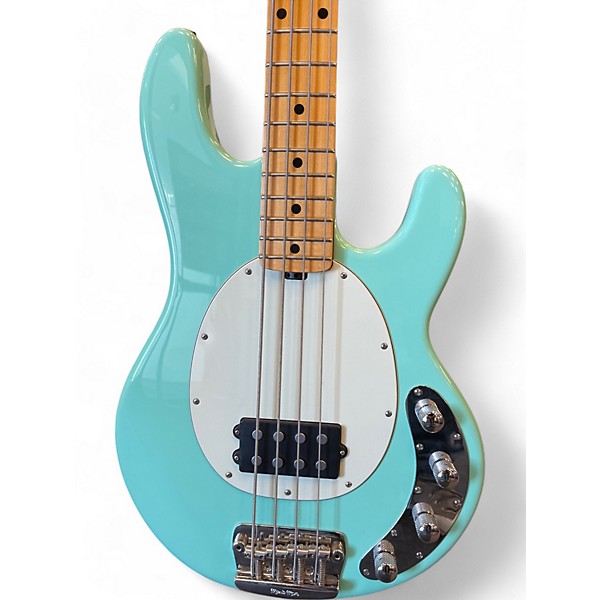 Used Ernie Ball Music Man Stingray 4 String Seafoam Green Electric Bass Guitar