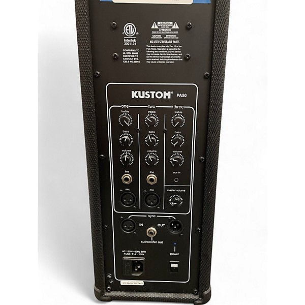 Used Kustom PA50 Powered Speaker