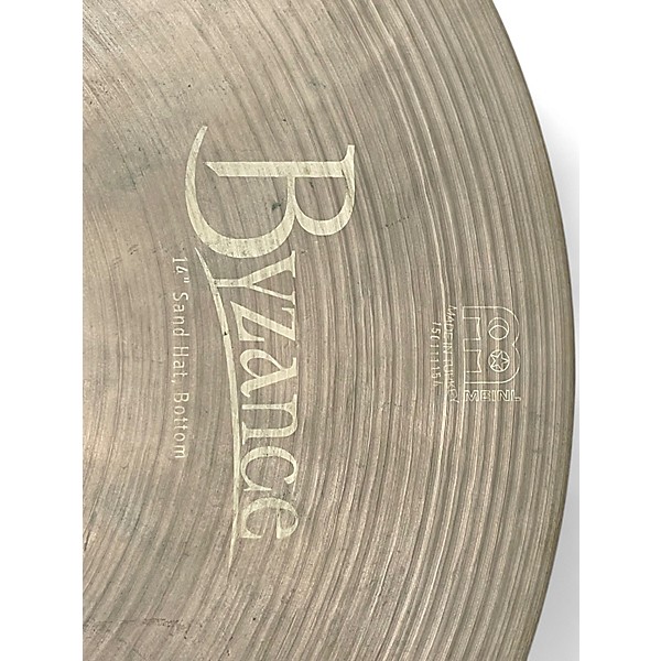 Used MEINL 14in Byzance Vintage Sand Hi Hat Bottom Cymbal
